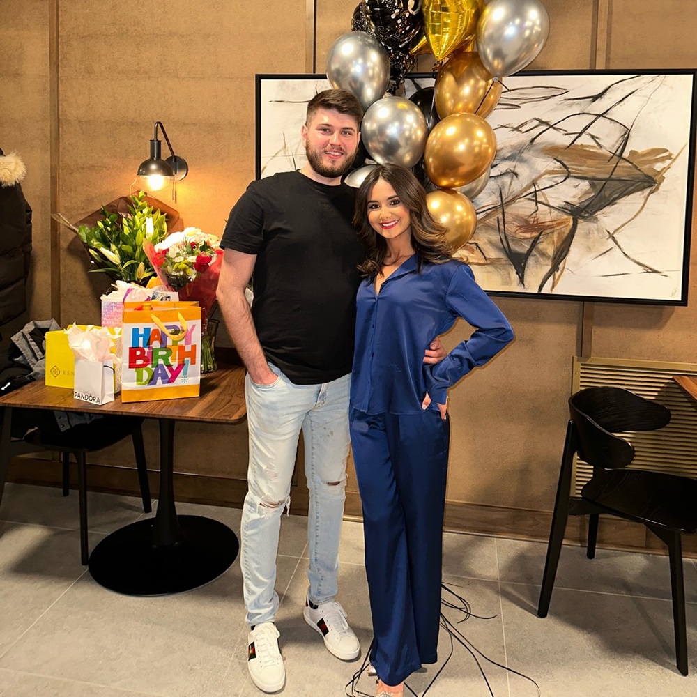 Abercrombie & Fitch Satin Blouse & Wide Leg Pants